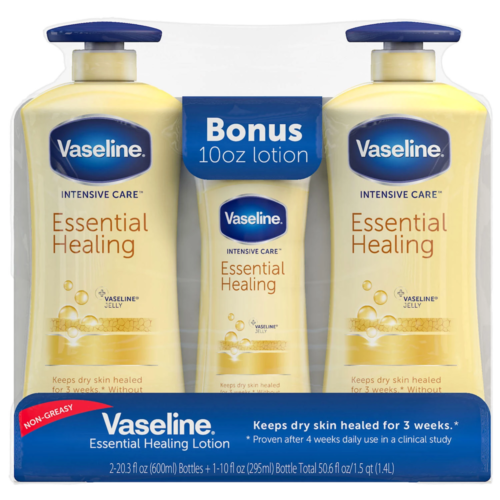 Vaseline Intensive Care Essential Healing Pack de 3 pots