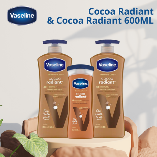 Vaseline Intensive Care Cocoa Radiant pack de 3 pots